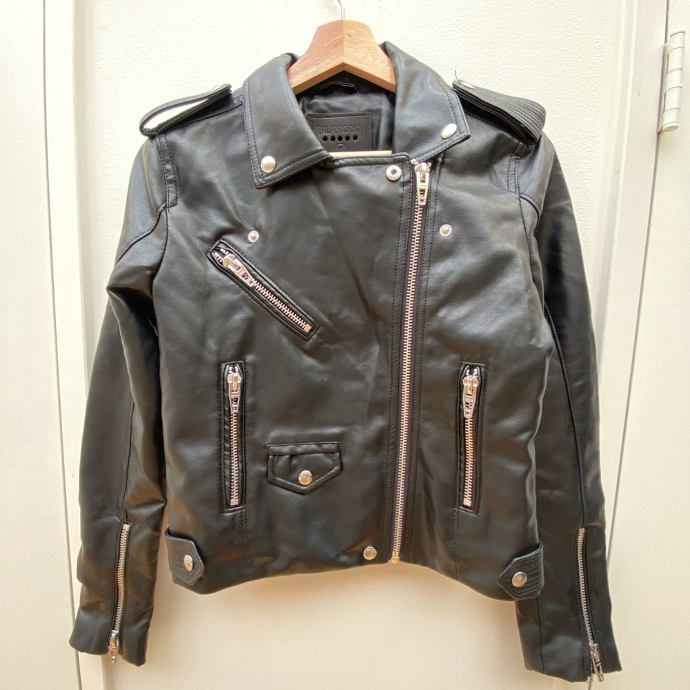 BLANKNYC Vegan Leather Moto Jacket